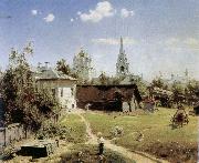 unknow artist Moscow courtyard oil painting reproduction